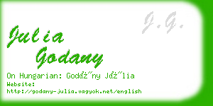 julia godany business card